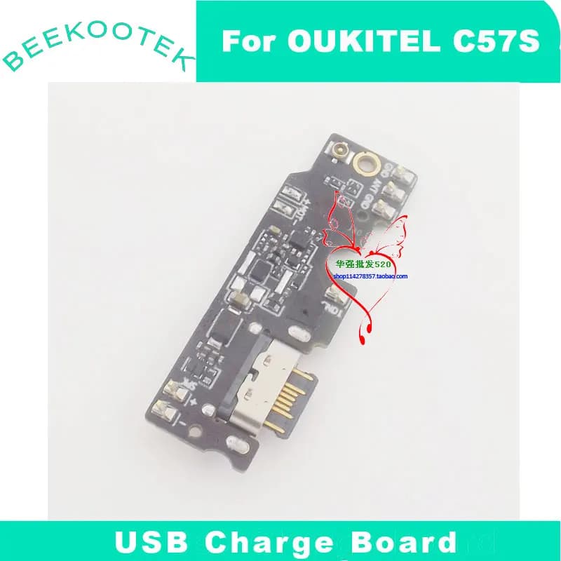 New Original OUKITEL C57S USB Charging Card Microphone Board Spin Charging Door For OUKITEL C57S Smart Phone