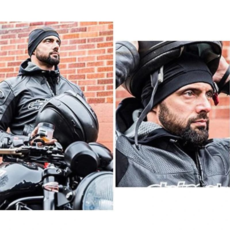 Elastico Silky Wave Skull Cap Inside Liner Beanie moto Cooling Mesh ciclismo Running Outdoor Hat Doo Rags si adatta sotto i caschi