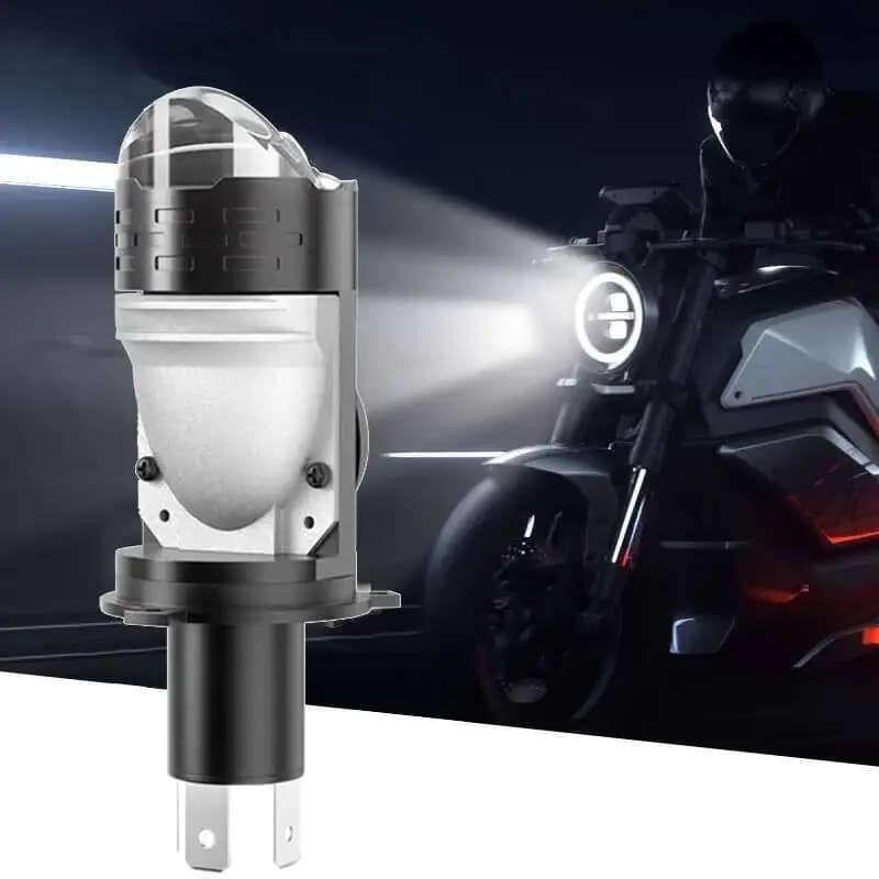 1PC H4 Lente LED Mini Bi Proiettore Led 70W Lampadine per fari Canbus 9003 HB2 Fascio alto basso 6000K Moto Turbo Lampade LHD 12V
