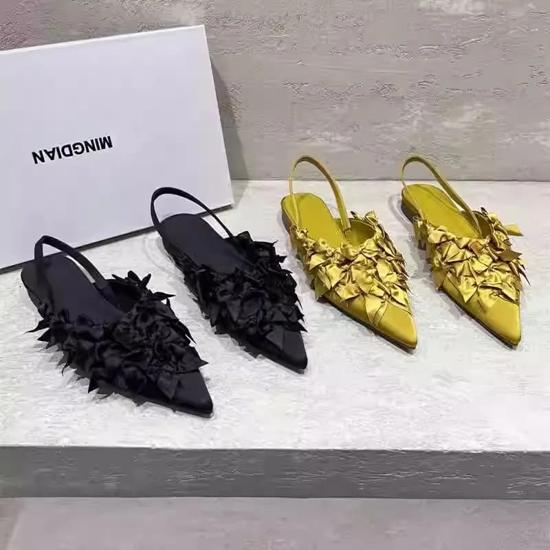 Nuove Scarpe Estive da Donna alla Moda Francese, Scarpe Basse a Punta, Ciabatte Eleganti, Sandali Leggeri Antiscivolo da Donna, Zapatosdemujer