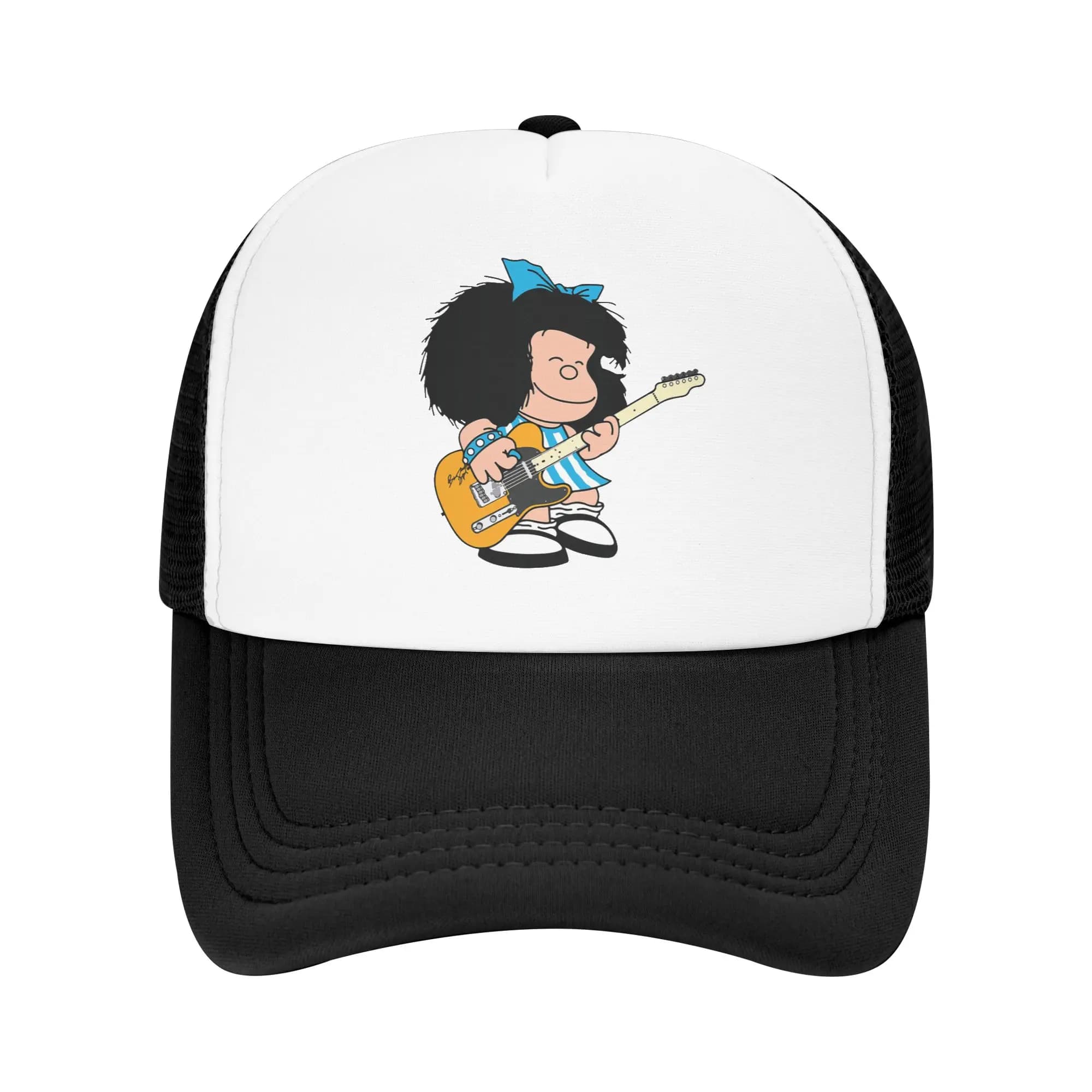 Baseball Hat Cartoon Manga Mafalda Custom Adjustable for Men and Women, Snapback Sports Trucker Hat