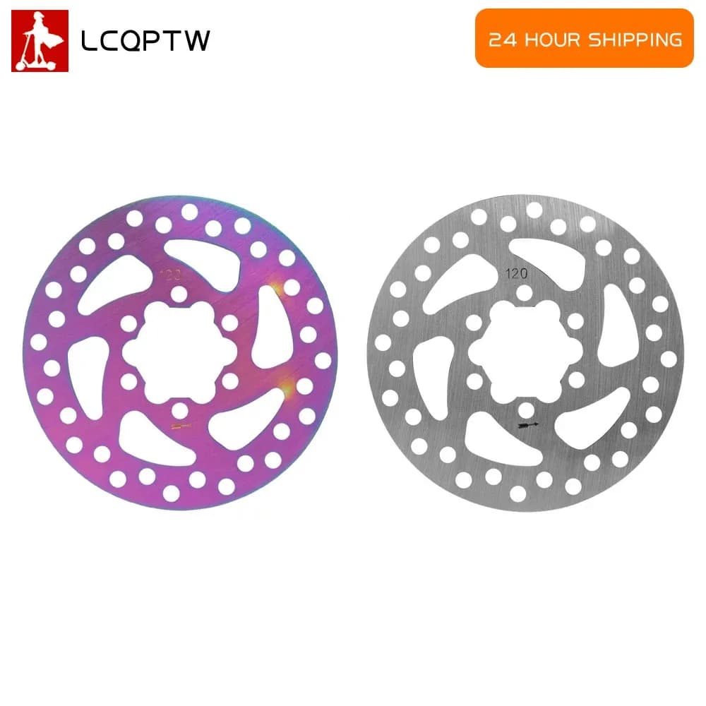 Disco freno da 120mm per Kaabo Mantis 8 per Ninebot MAX G3/ZT3/ZT3 Pro Scooter elettrico resistente all'usura 6 fori disco freno parte
