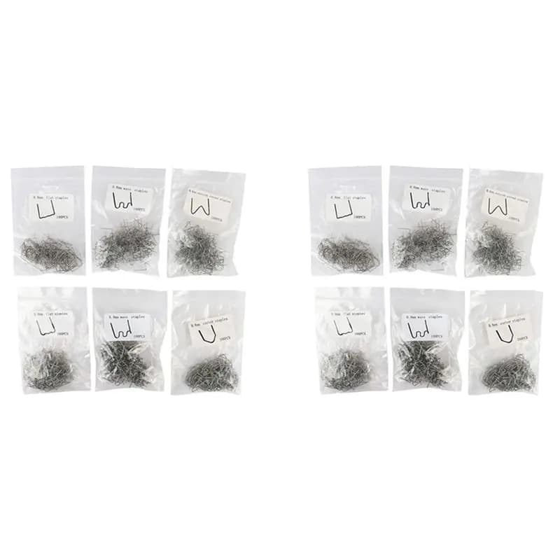 1200 Graffette per Saldatrice a Caldo, Set di Graffette per Riparazione Paraurti, Clip in Plastica per Saldatura Paraurti - AT64