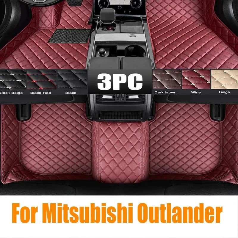 Tappetini auto per Mitsubishi Outlander 2022 2021 2020 2019 (5 posti) Tappeti Copertura personalizzata Interni Auto Impermeabile automobilistico