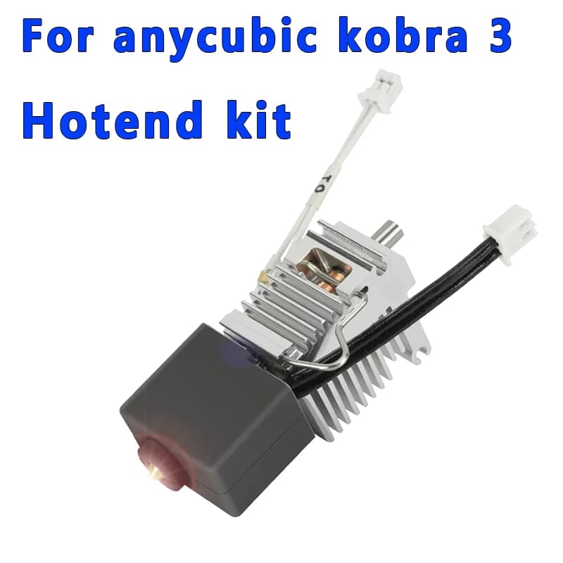 For Anycubic Kobra 3 Hotend kit with radiator heat sink and nozzle from 0.4mm Anycubic Kobra 3 nozzle hotend kit