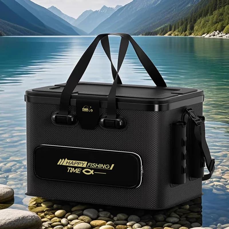 Reinforced and thickened multifunctional bait box sitting on floating fishing box Portable Candle Bucket for Live Fish Box for Equipment