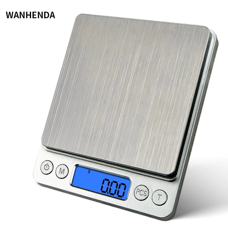 500g/0.01g Bilancia portatile per gioielli 3kg/0.1g Display digitale Bilancia da forno Bilancia elettronica Bilancia da tavolo personale Bilancia per alimenti da cucina