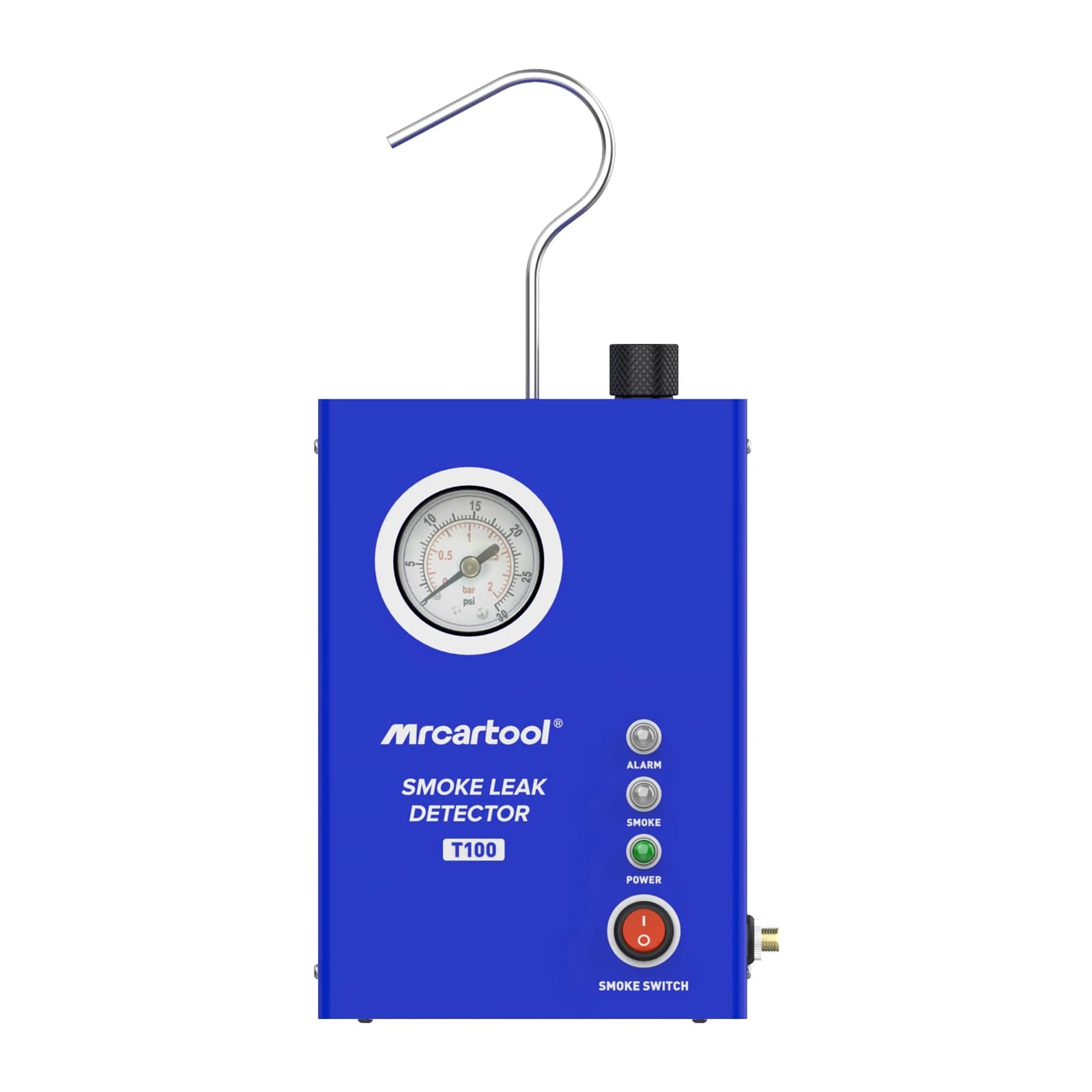 MR CARTOOL T100 Localizzatore di perdite di tubi Rilevatore di analizzatori di perdite di fumo per auto con strumento diagnostico con pompa incorporata