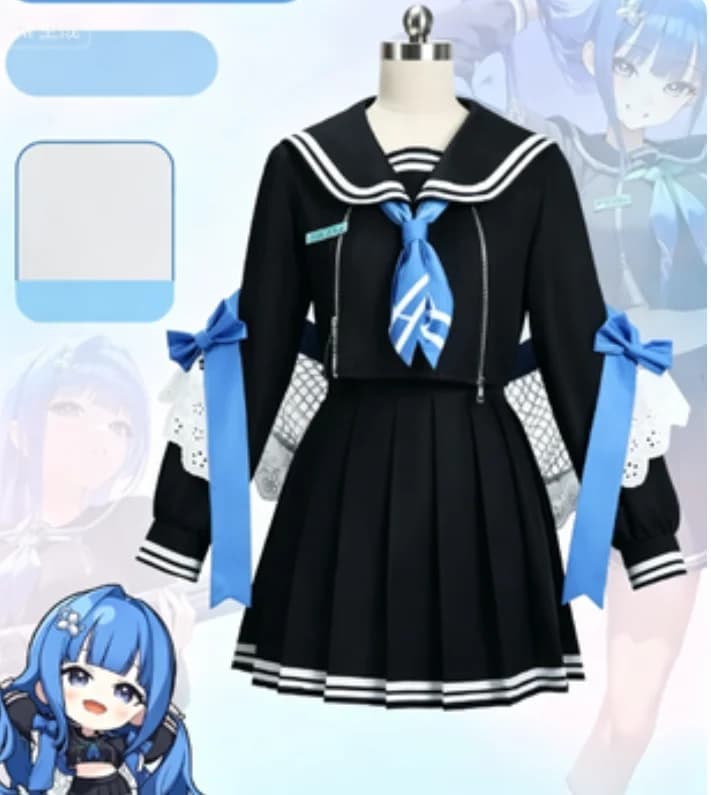 A ‌ Costume Cosplay Anime Alkana NIKKE Arcana, Set Uniforme JK con Gonna, Costume per Feste di Halloween per Donna