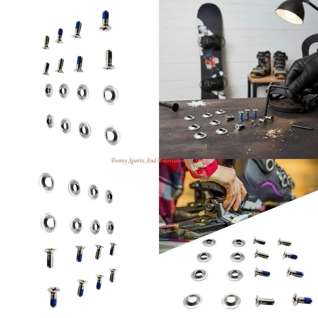 C4DE Installazione rapida Set viti per attacchi da sci Montaggio semplice Viti montaggio per snowboard con presa i