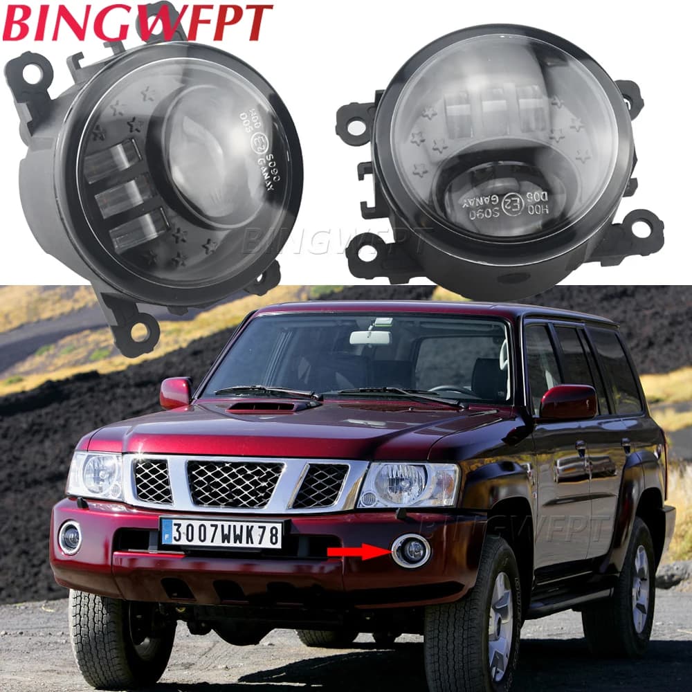 Fendinebbia a LED fendinebbia per Nissan Navara D40 Pathfinder R51 Note E11 Xterra Pixo UA0 Leaf Patrol Y61 2005-fendinebbia faro