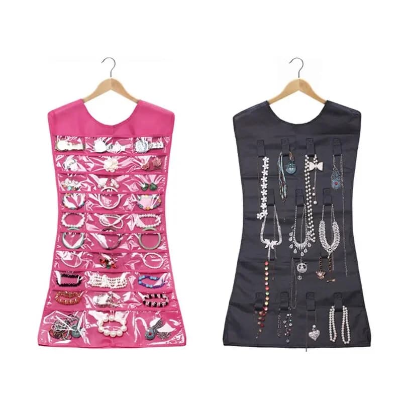 Porta gioielli creativo a forma di vestito, borsa portaoggetti appesa, collana, braccialetto, orecchino, anello, organizzatori di gioielli, portagioie