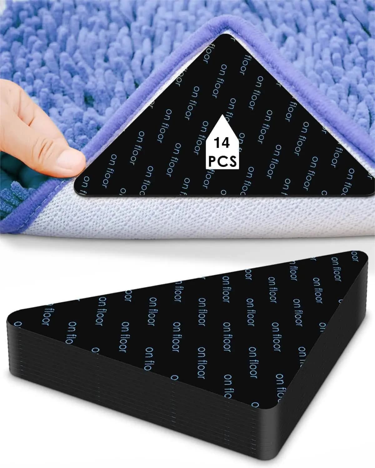 Set of 14 Anti-slips for Carpets, Reusable and Washable, for Carpets and Moquettes