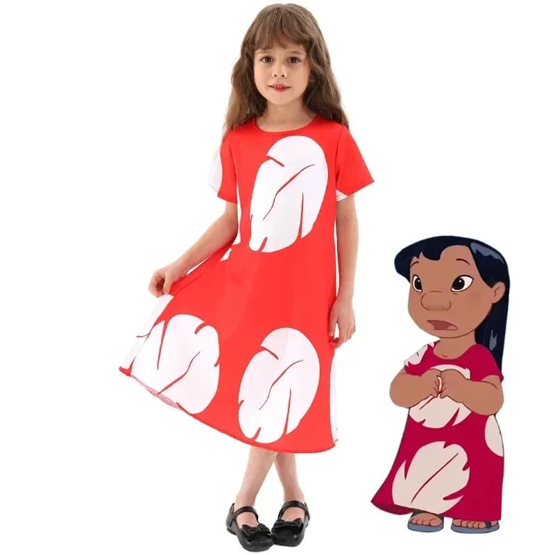 2025 Halloween Cosplay Costume da spettacolo per bambini Lilo Cosplay Cos Costume Asilo Festival Party Performance Costu