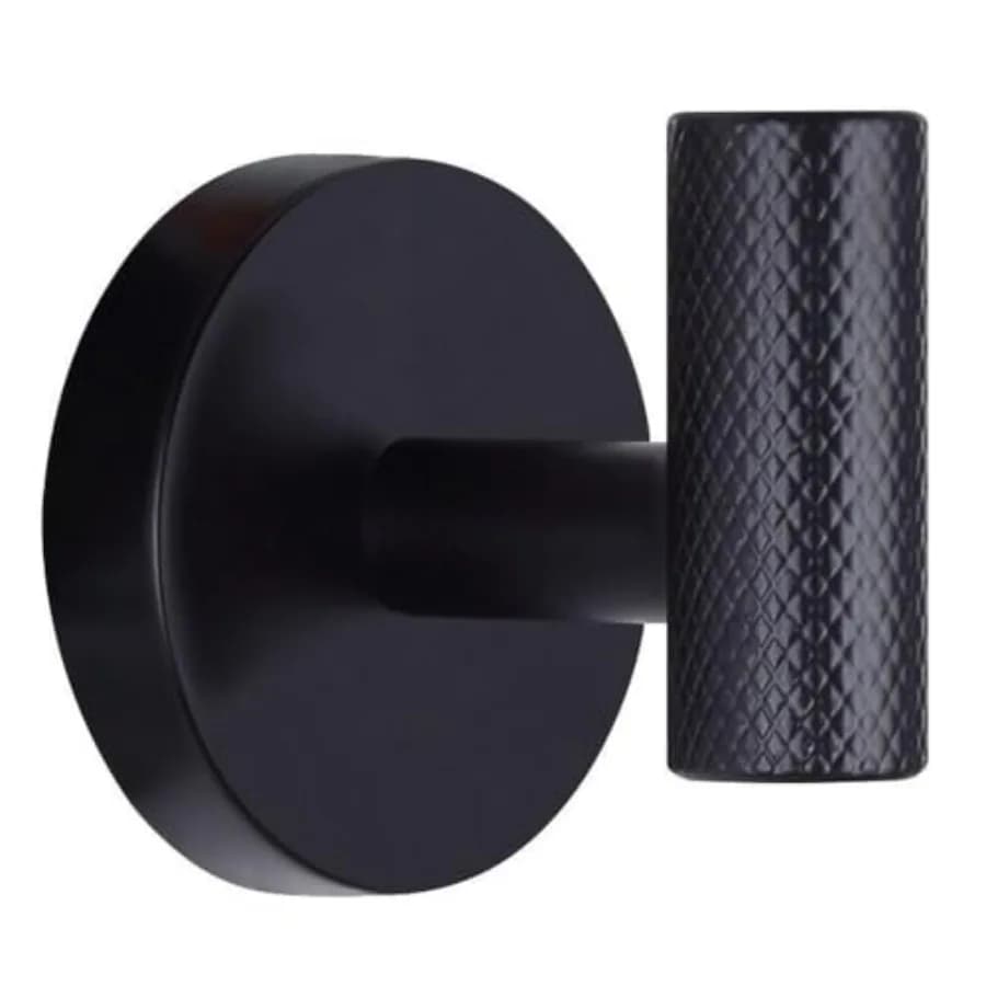 Varen Matte Black Robe and Towel Hook - Elegant Bath Accessories Accessory, Matte Black Finish, Durable and Modern
