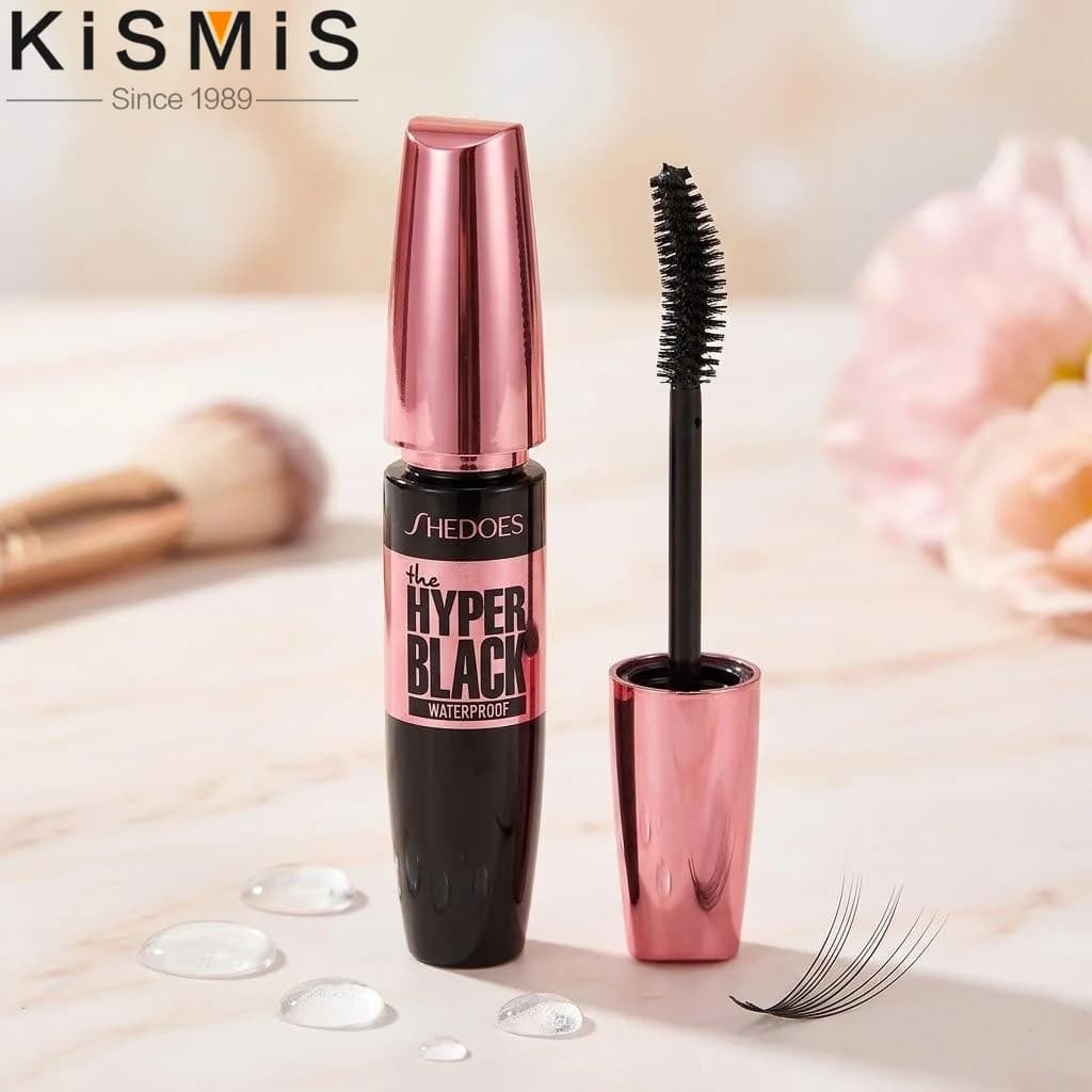 Mascara in Fibra di Seta Impermeabile e Anti-sbavatura, Volumizzante e Allungante, per Ciglia Drammatiche, Audaci e Glamour, Trucco Occhi