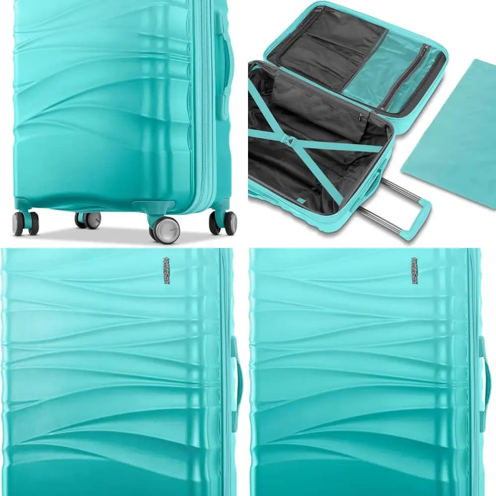 Bagaglio Spinner acquamarina da 28 pollici con ruote fluide