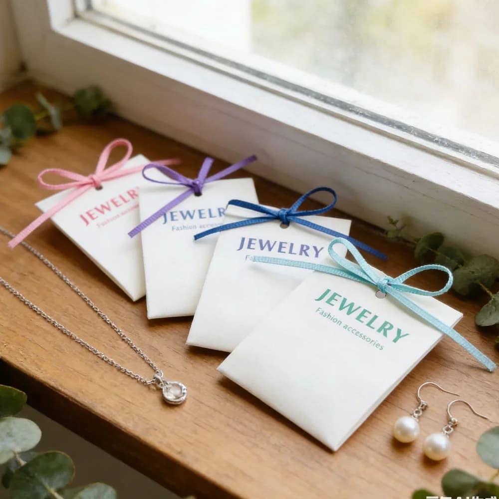 Etichette Personalizzate per Gioielli 6x17cm, Porta Anelli e Orecchini in Tessuto di Cotone, Organizzatore per Bracciali, Ciondoli e Orecchini a Perno con Nome Personalizzato