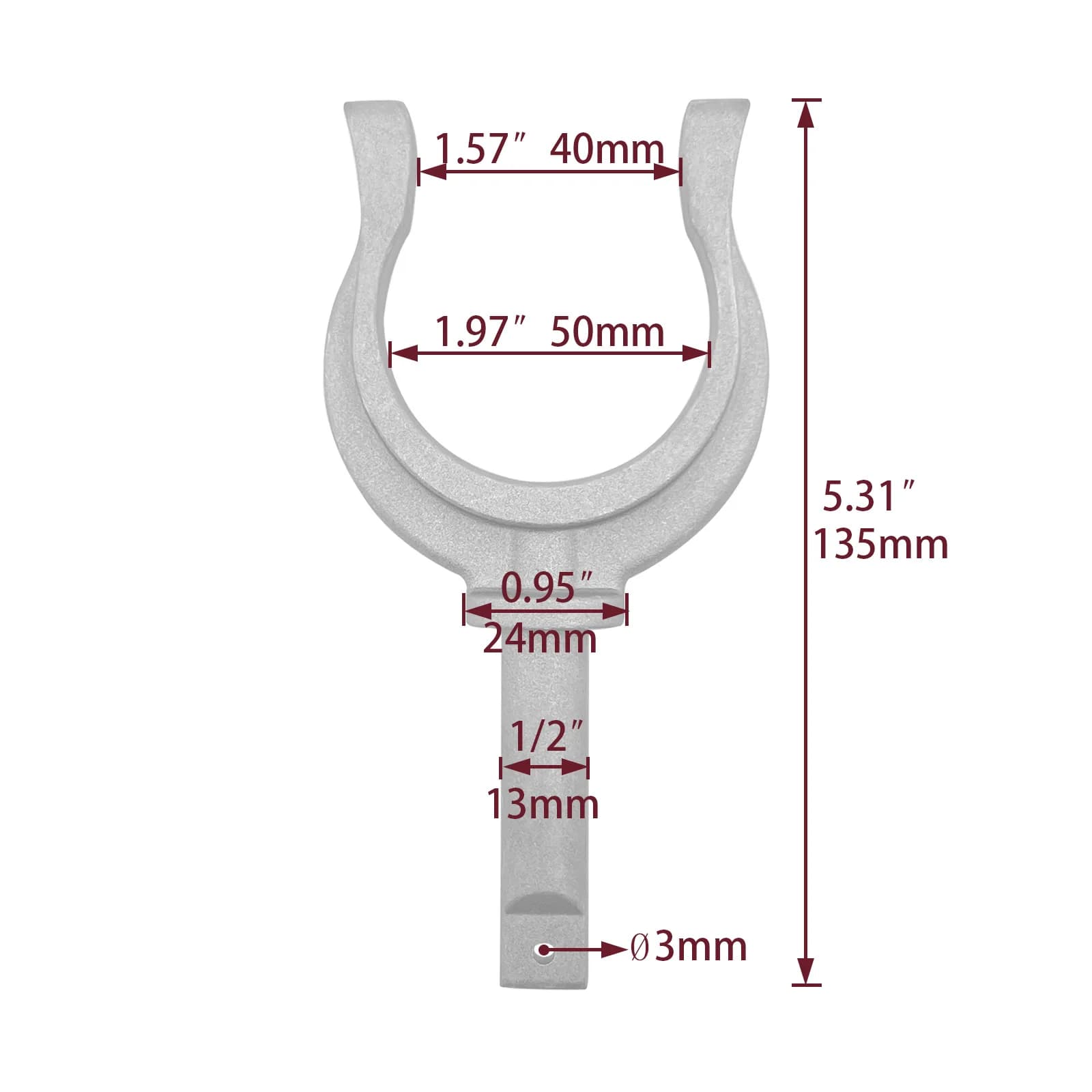 2Pcs Aluminum Paddle Holder Side Mount For Kayak For Canoe Boat Dinghy Marine