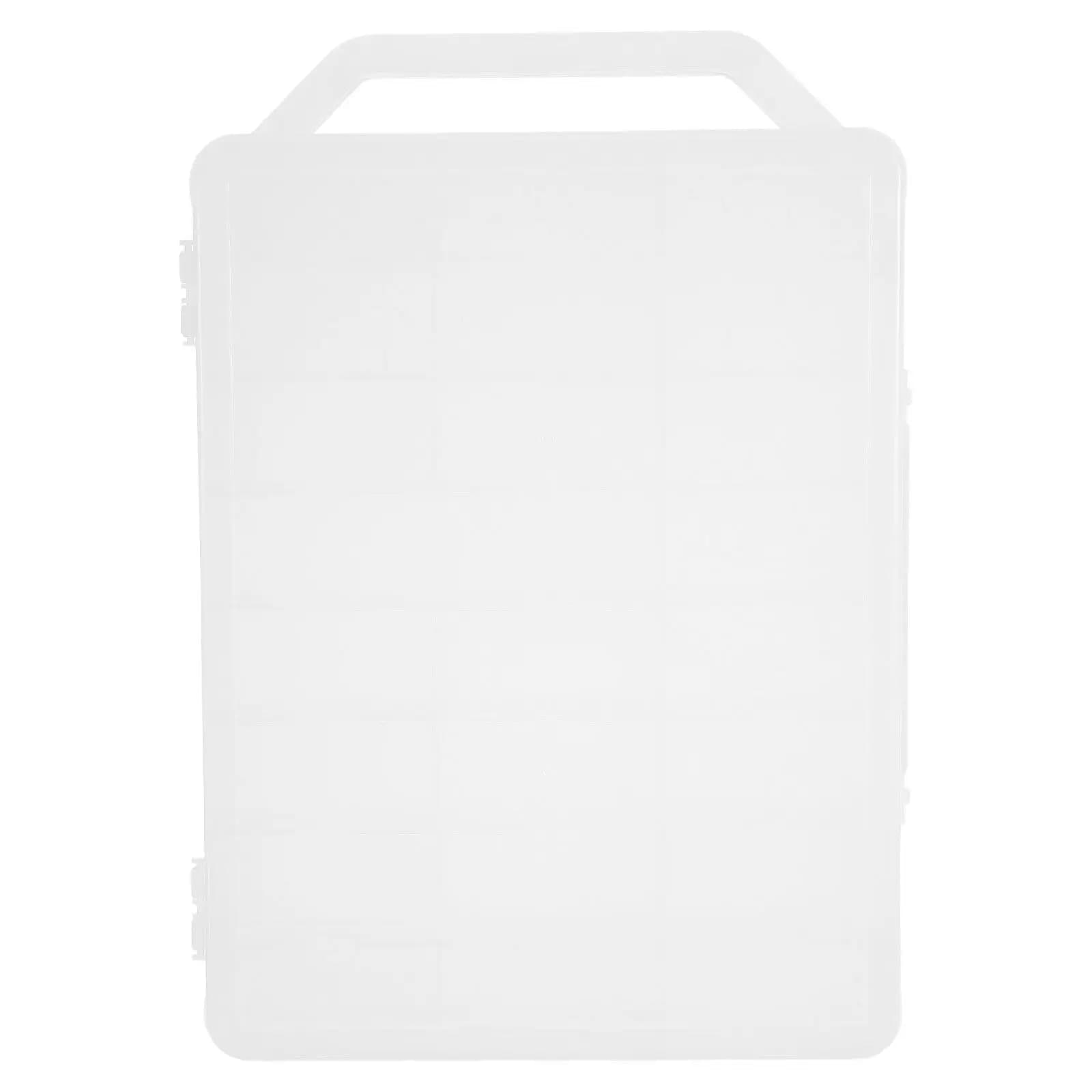 Double-layer Plastic Storage Boxes with 46 Parts, Bead Organizer, Jewelry, Crafts Materials, Fishing Equipment