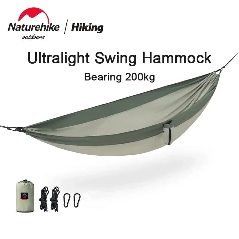 Naturehike swing hammock 1 2 persons Ultralight folding adult hammock for outdoor swings portable swings suspended bed camping hammocks for park
