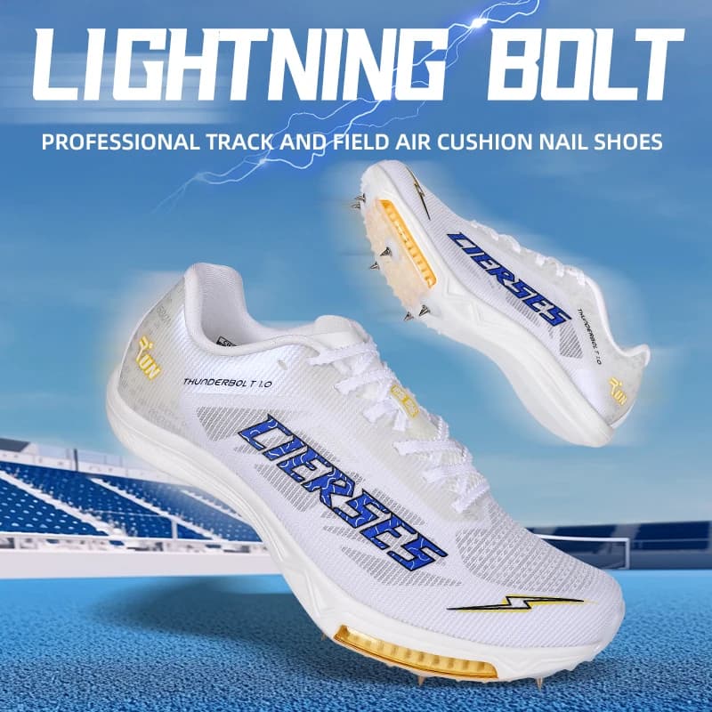 Scarpe da atletica leggera con cuscino d'aria in lamiera di carbonio Scarpe da ginnastica da salto da corsa con punte da uomo Scarpe da corsa professionali per unghie Ragazzi