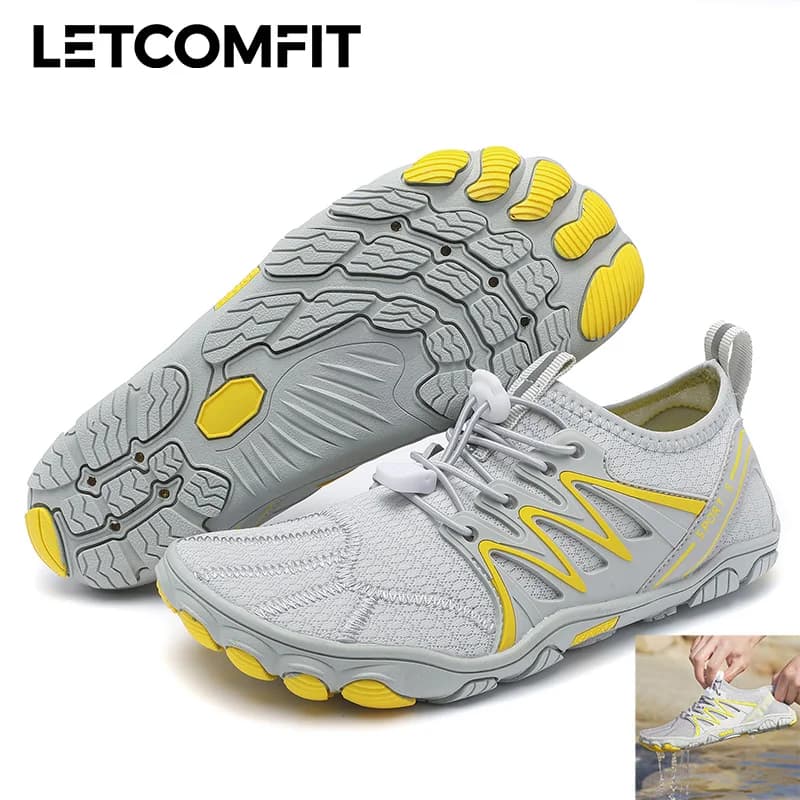 Scarpe Acquatiche Unisex Uomo Donna Asciugatura Rapida Antiscivolo per Escursionismo Trekking Outdoor Sneakers Barefoot per Rafting Fiume Spiaggia Fitness
