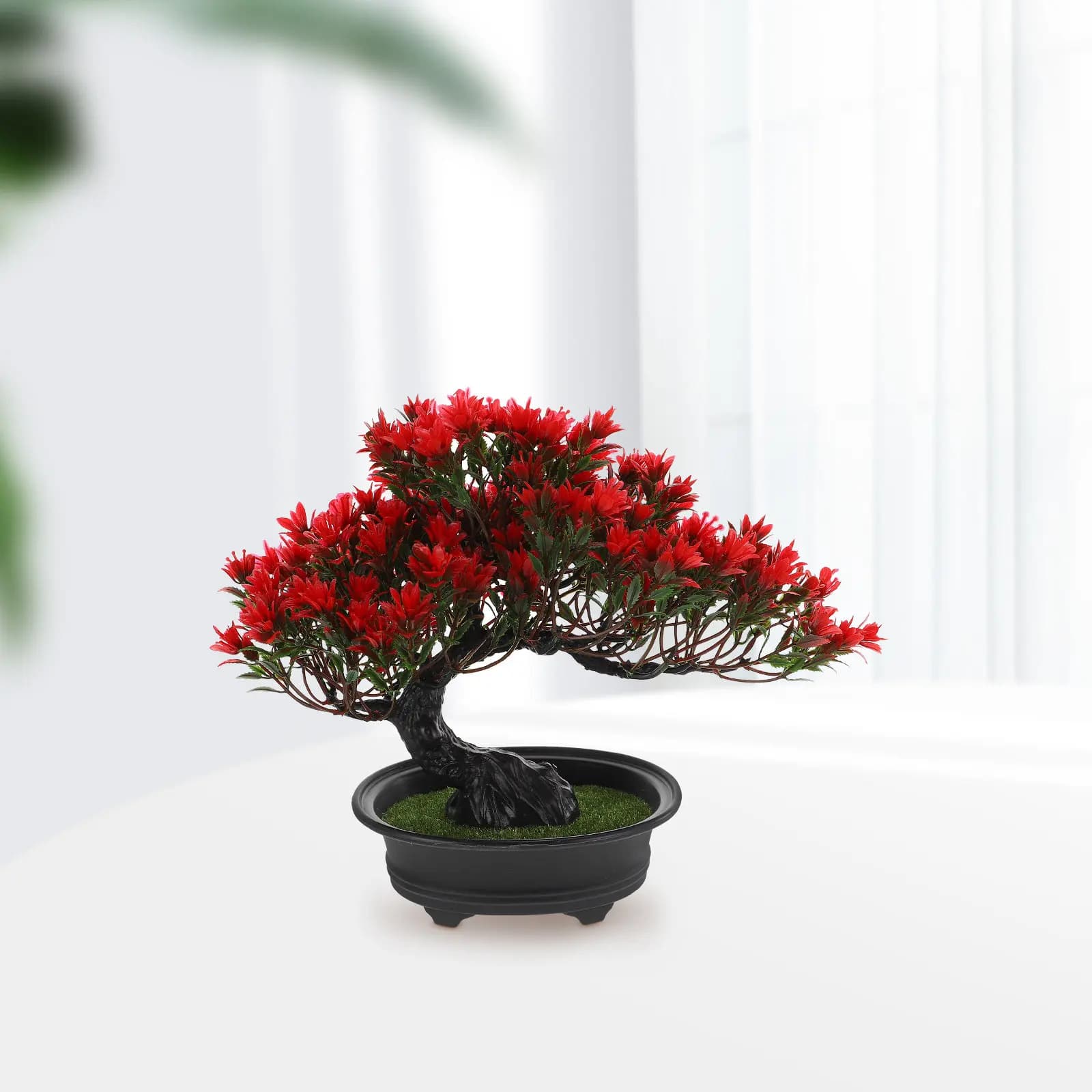 Bonsai di Pino Artificiale in Plastica, Pianta Realistica per Decorazione Interna ed Esterna, Materiale per Bonsai, Accessorio Fotografico