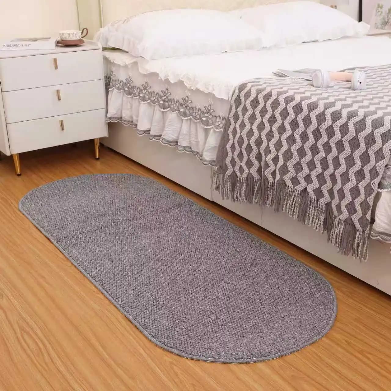Oval imitation sisal carpet entrance foot pad door floor mat living room carpet foot pad