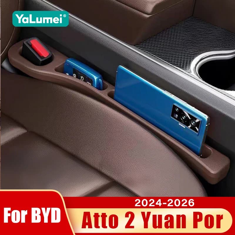 For BYD Atto 2 YUAN PRO 2024 2025 2026 2PCS Universal Car Seat Loss-proof Strips Side Caps Storage Accessories