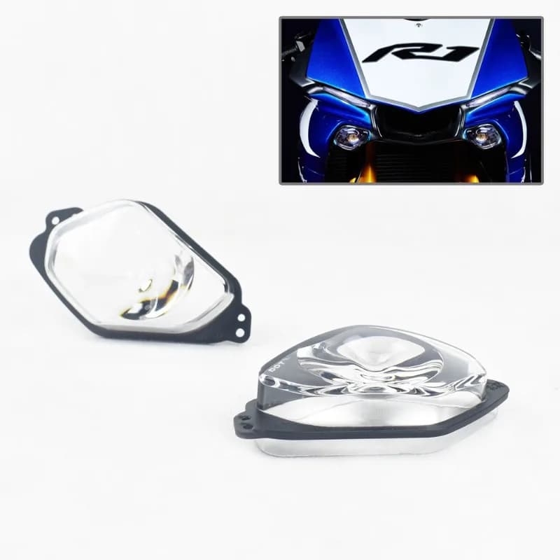 Copertura faro moto per Yamaha YZFR1 R1M YZFR6 MT10 Lente faro ABS Custodia trasparente