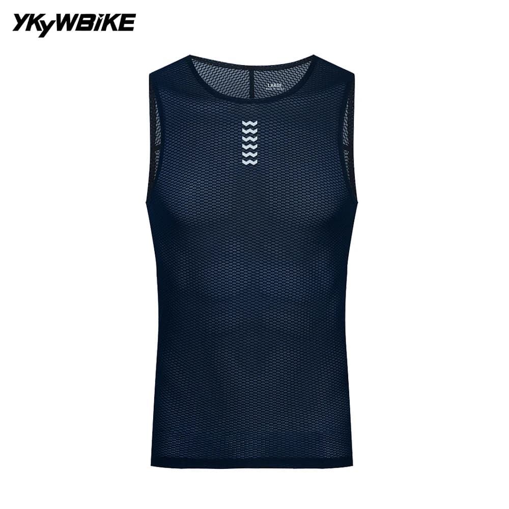 YKYWBIKE Strato base da ciclismo Uomo Canottiera da bici da strada Gilet da bicicletta leggero e traspirante Intimo sportivo Senza maniche ad asciugatura rapida