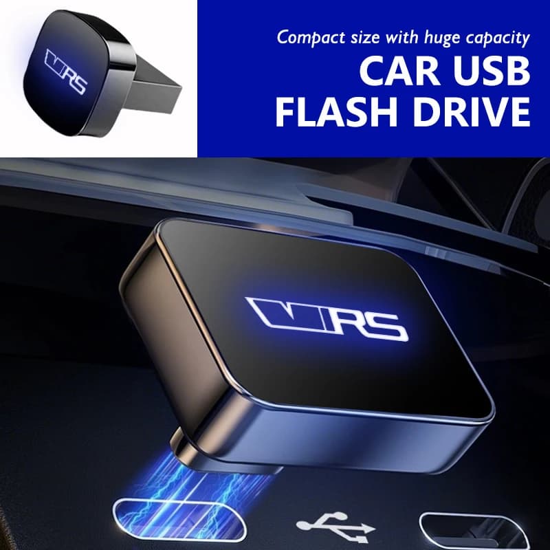 Car Dashboard Portable Storage 32GB/64GB Square USB Flash Drive For Skoda Octavia 2 3 Rapid Kodiaq Karoq Fabia Kamiq Superb MK3
