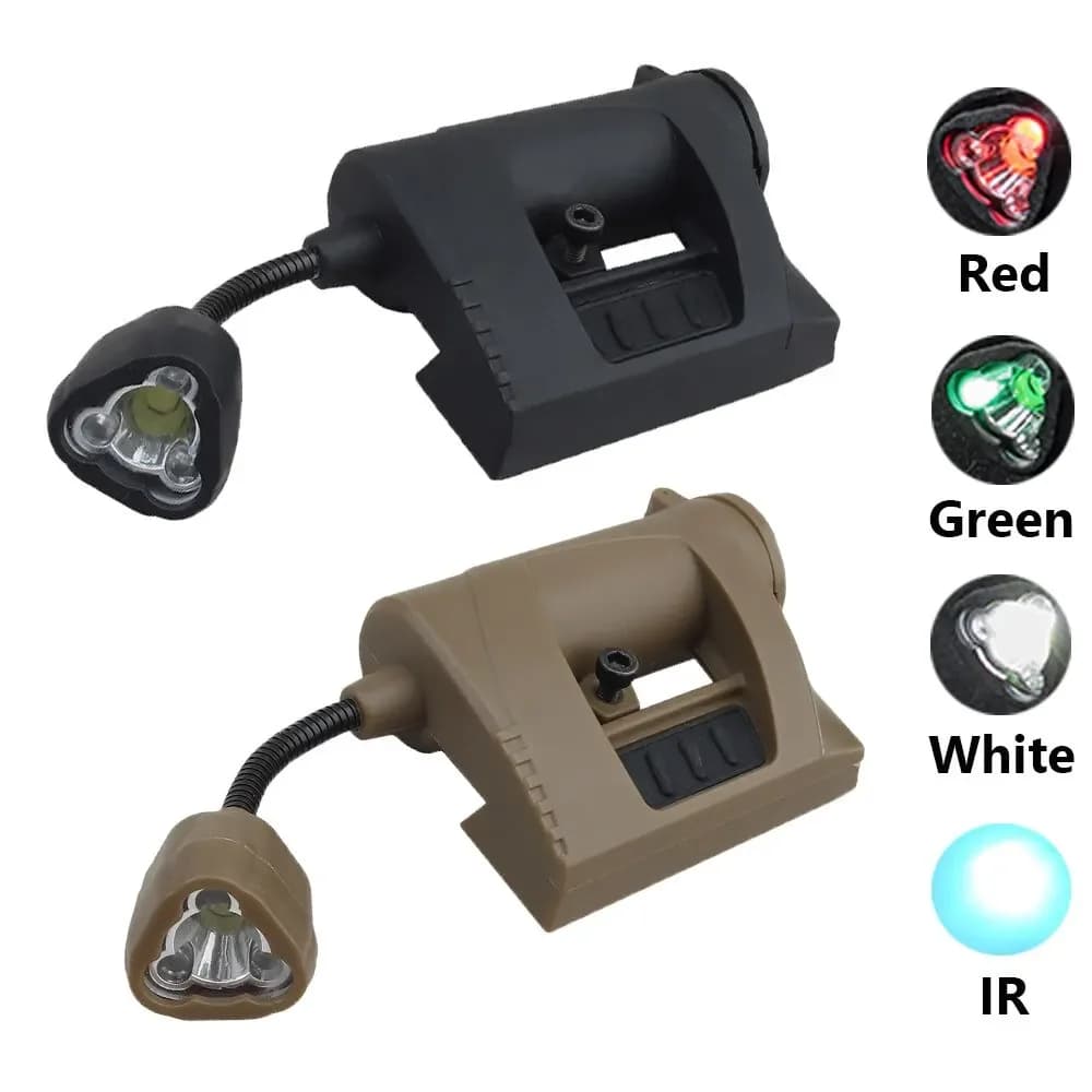 Tactical Helmet Light 3 Modes MPLS CHARGE LED Hunting Military Helmet Flashlight Outdoor Military Headlamp for Hunting Camping