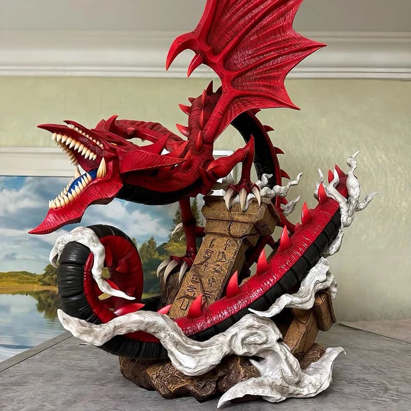 Statuetta Action Figure Anime Slifer The Sky Dragon Duel Monsters 30cm, Modellino in PVC GK, Giocattolo da Collezione