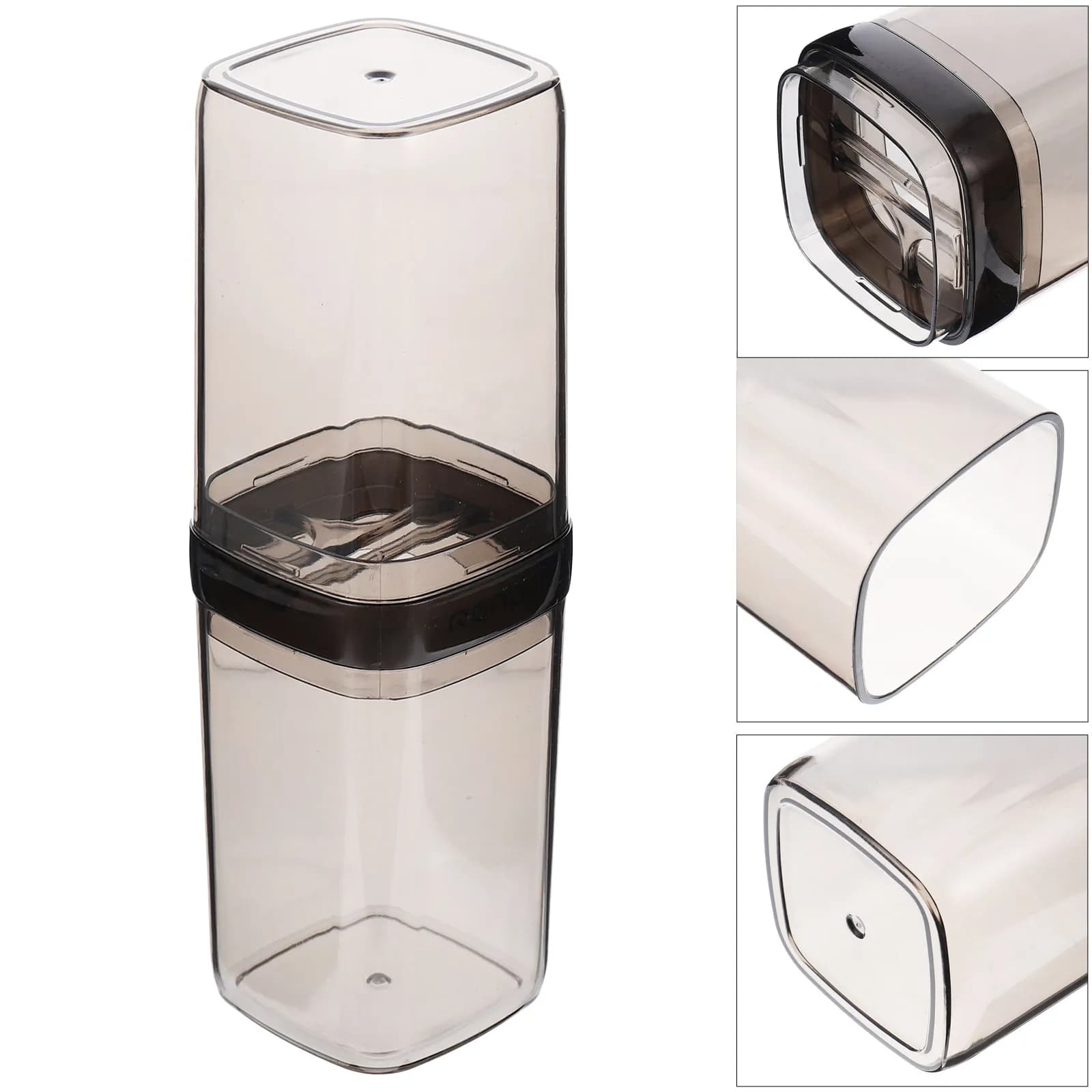 Travel Toothbrush Case Transparent Portable Toothpaste Holder Compact Lightweight for Bathroom Camping