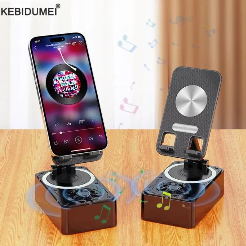 Supporto per telefono cellulare con altoparlante Bluetooth Supporto per staffa per tablet pigro live da tavolo regolabile Altoparlante wireless portatile