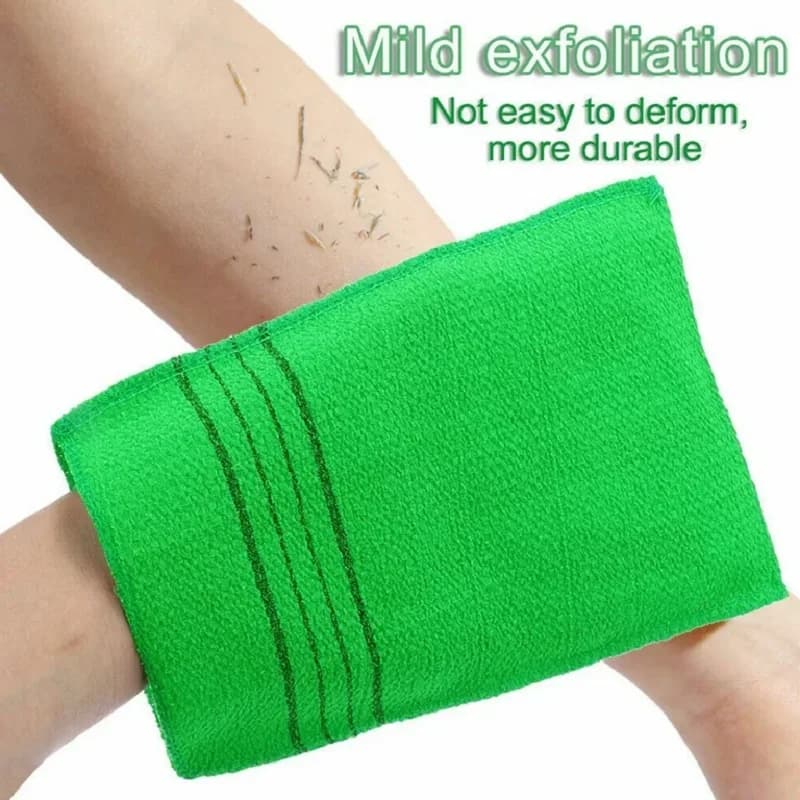 Asciugamano bifacciale asciugamano da bagno esfoliante coreano asciugamano da doccia Scrub per il corpo portatile per adulti fornitura da bagno pulita per la pelle