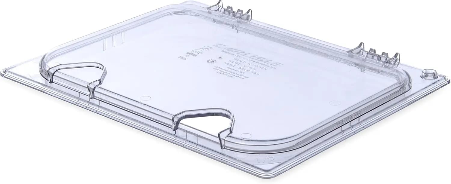 CFS 10239Z07 Coperchio a Cerniera EZ Access con Maniglia e Intaglio, Mezza Dimensione, Trasparente