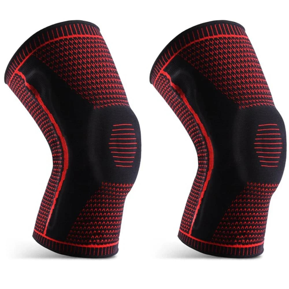 Ginocchiere sportive Supporto Ginocchiera Patella Medial Forte menisco Protezione compressione in silicone Corsa Basket