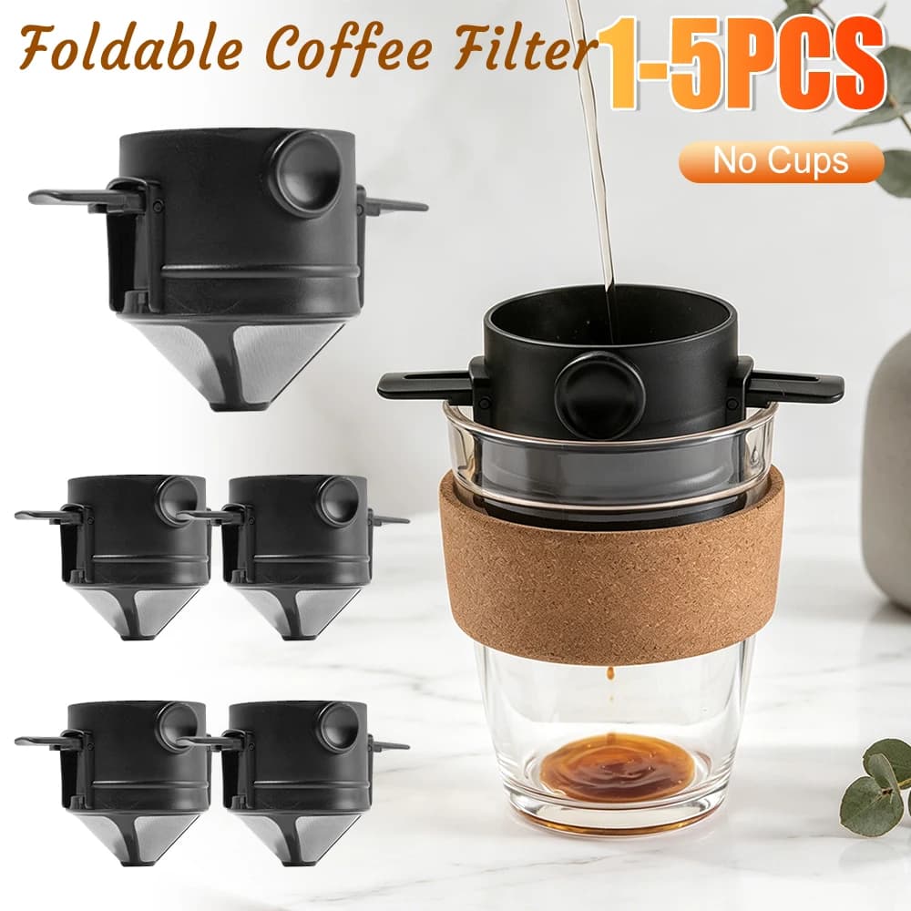 Pour Over Coffee Maker Paperless Travel Coffee Makers Easy To Clean Home Coffee Filter for Travel Camping for Drip Coffee & Tea