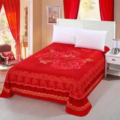 1pc stampa floreale 3D levigatura morbida lenzuolo piatto grande di grandi dimensioni 245x245cm lenzuolo da letto per matrimonio addensare lenzuolo doppio senza federa