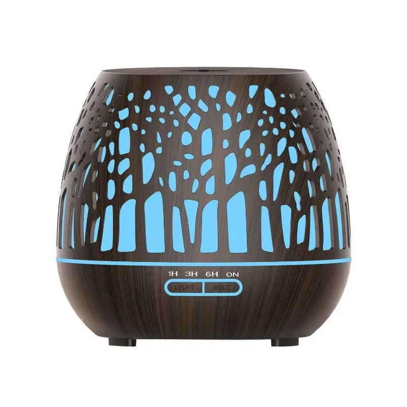 Tuya Smart 500ml Aromaterapia Diffusore di oli essenziali Grano di legno Umidificatore Aromaterapia Telecomando ad ultrasuoni Casa Bedro
