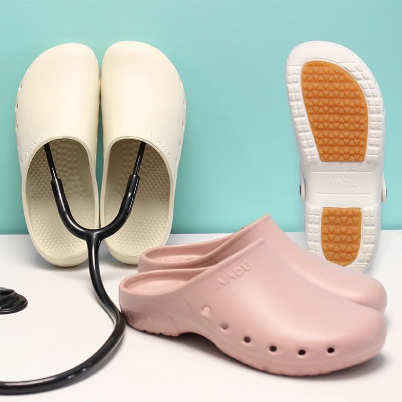 Zoccoli per scrub medico Pantofole da infermiera leggere Scarpe mediche Scarpe chirurgiche per dentista antiscivolo Zoccoli morbidi per scrub ospedaliero per animali domestici X09-05