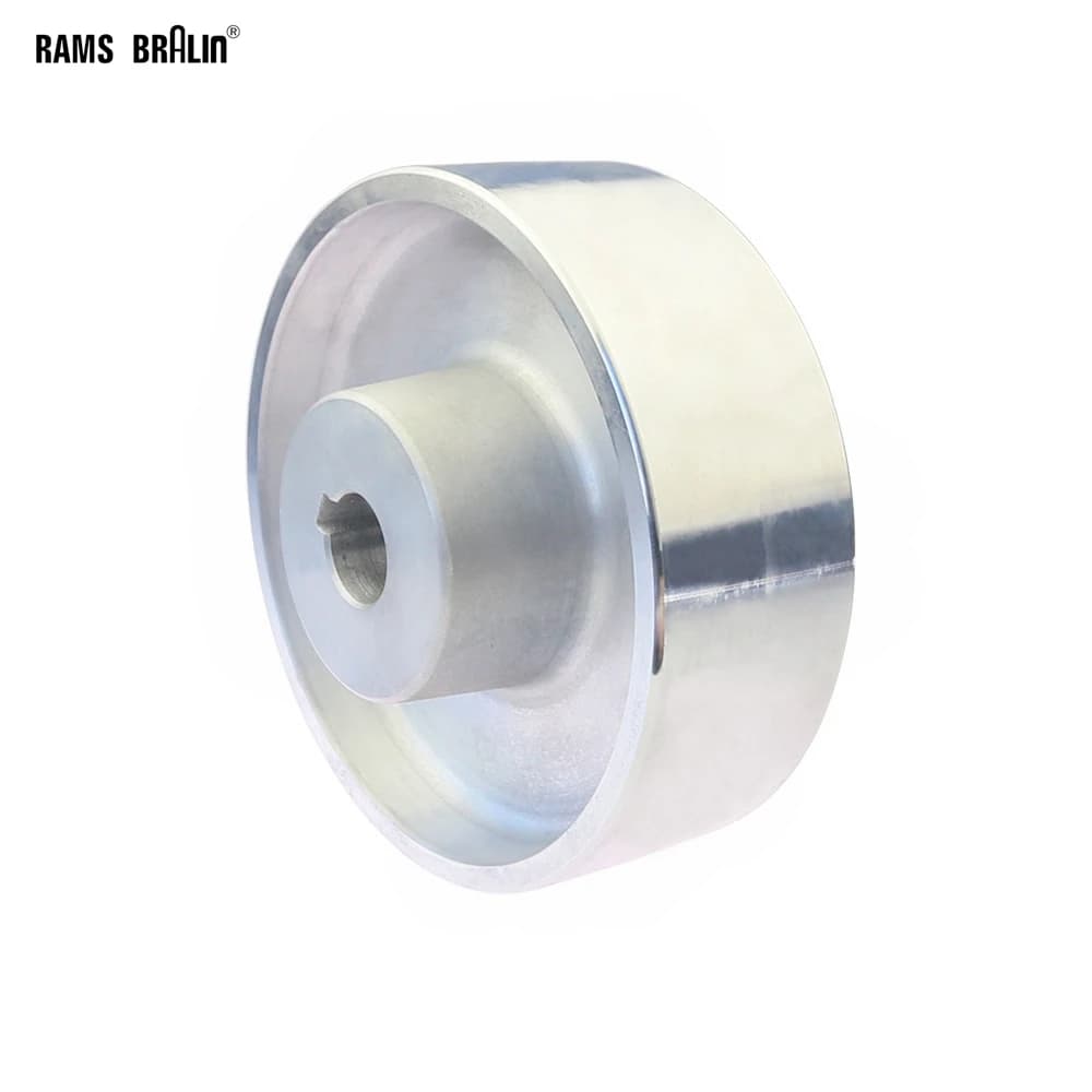Full Aluminum Strip Grinding Wheel 160x54x19mm/24mm with 6/8*3mm Key Slot
