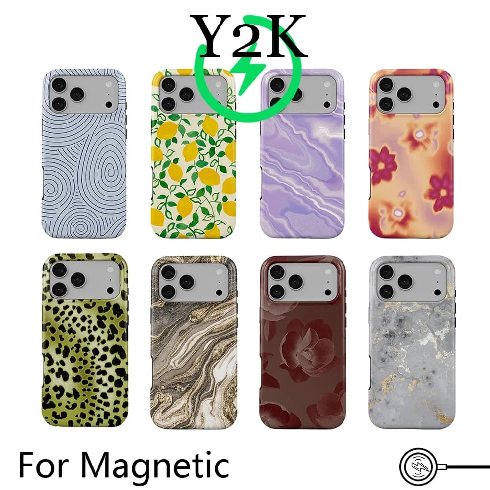 Luxury Clmj Calm Sailing Capri Phone Case for iPhone 17 16 15 14 13 12 11 Pro Max Plus Air Magnetic Double-layer Back Cover