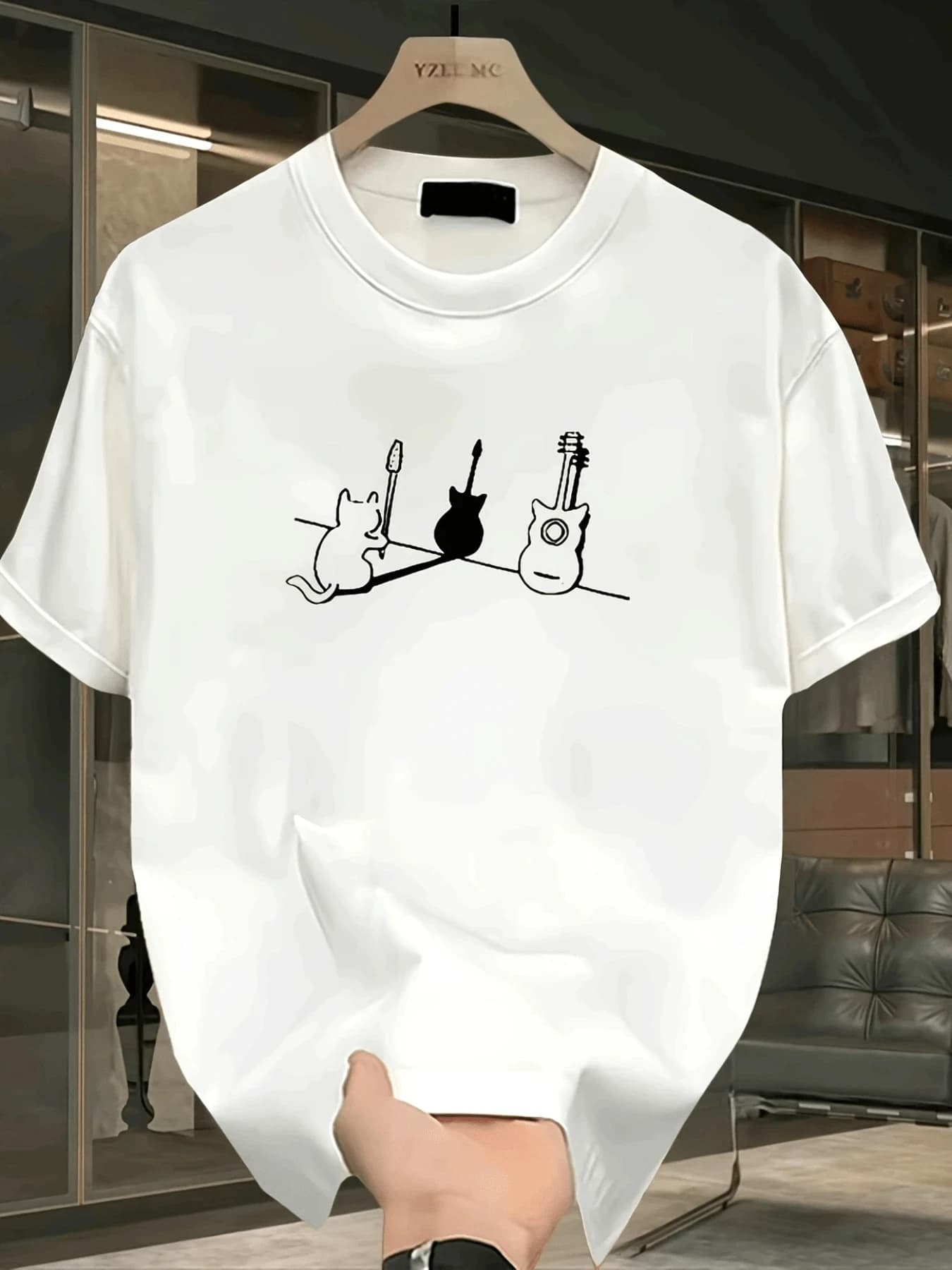 Man and Women's Fashion Spring & Summer Loose Round Neck Short Sleeve Funny Printed T-Shirt
