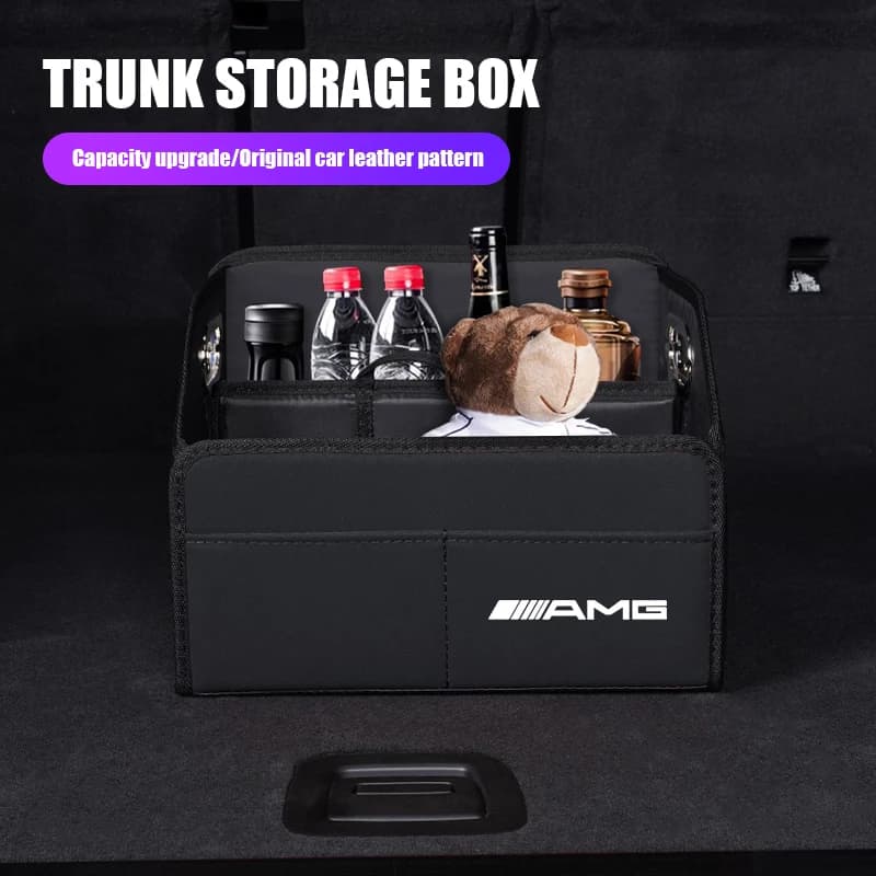 1 Piece Car Luggage Storage Box, Large Capacity Organizer for Mercedes Benz AMG Accessories B C E G CLA W211 W203 W204