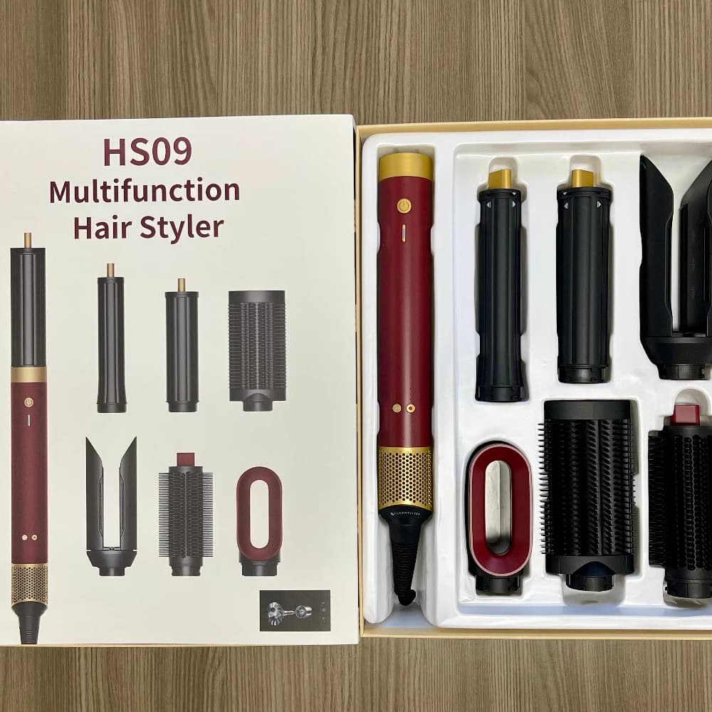 Nuovo Styler per Capelli 6-in-1 202, Spazzola ad Aria Calda Multifunzione per Asciugare, Lisciare e Arricciare, Strumento per Acconciature da Salone e Casa