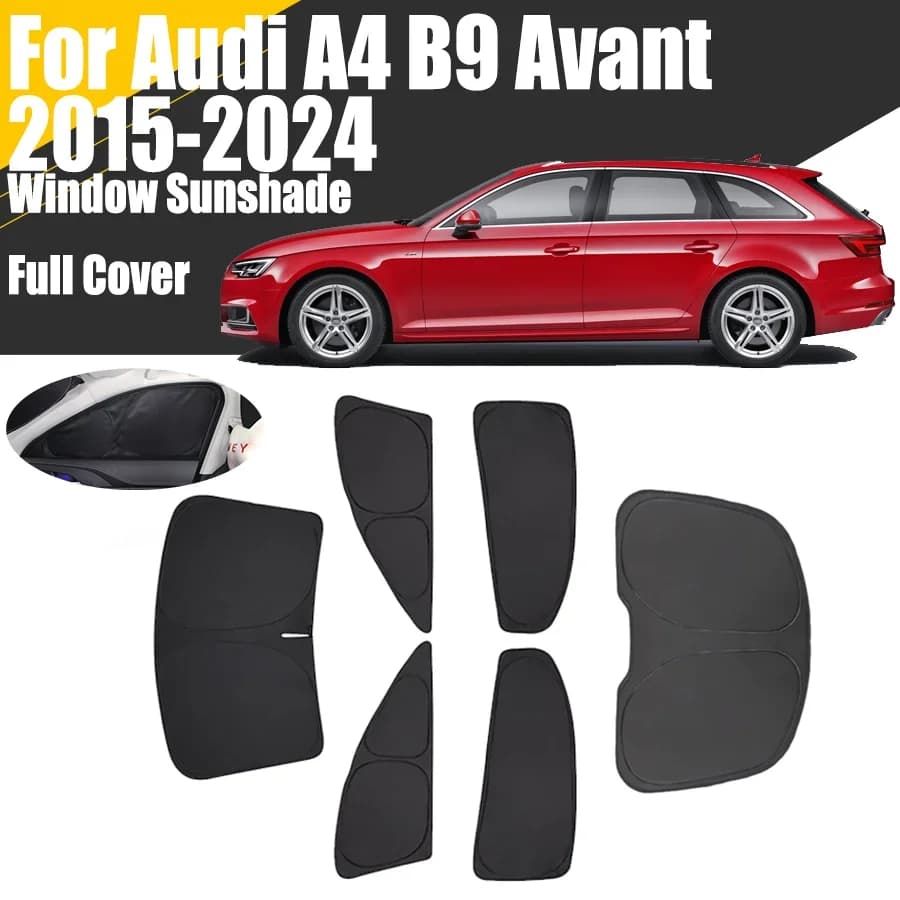 Personalizzato Copertura Completa Finestra di Automobile Parasole Per Audi A4 B9 Avant 2015 - 2024 Privacy Tenda Cieca Parabrezza Anteriore 2021 2022 2023